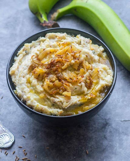GREEN BANANA MASH (GREEN FIG)(VEGAN, PALEO + GLUTEN FREE)