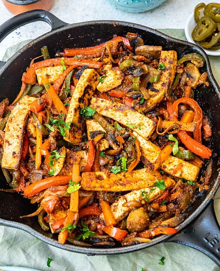 Easy Tofu Fajitas