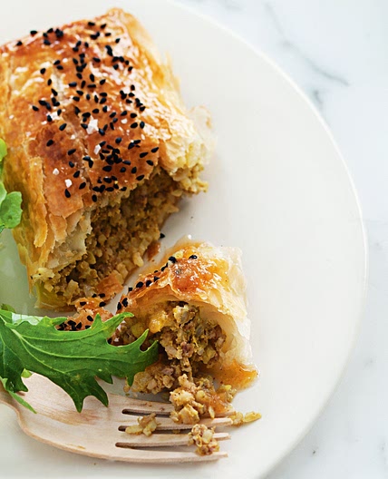 Lamb biryani rolls