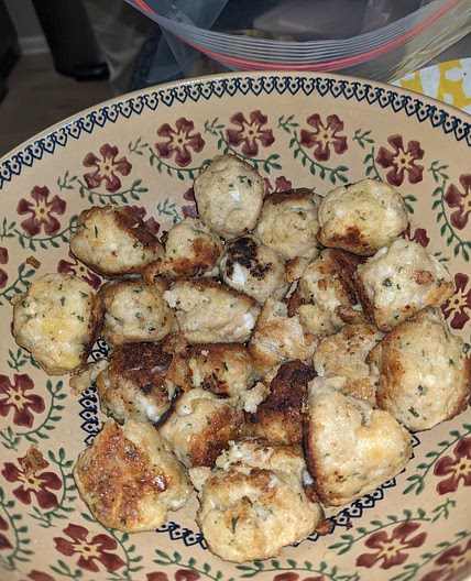 Juls' chicken feta meatballs