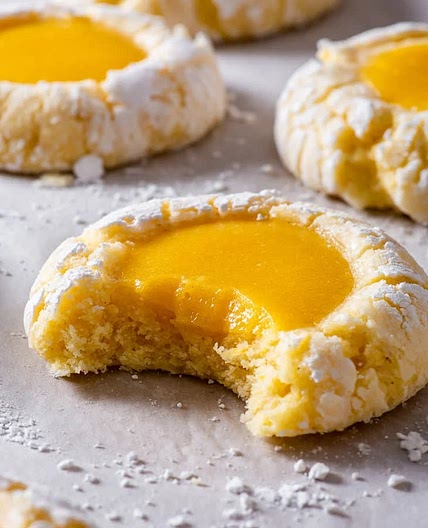 Gluten Free Lemon Curd Cookies