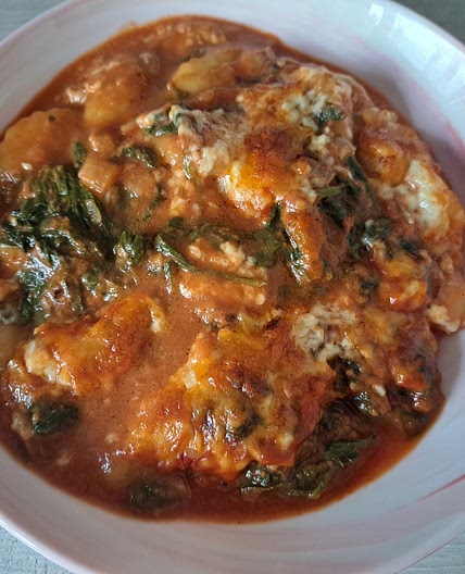 GnocchiAuflauf mit Spinat