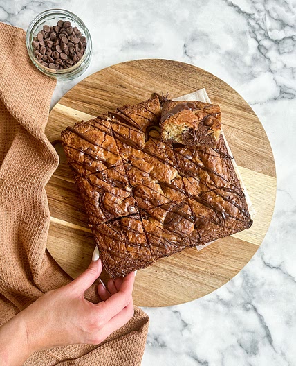 Nutella Swirl Blondies
