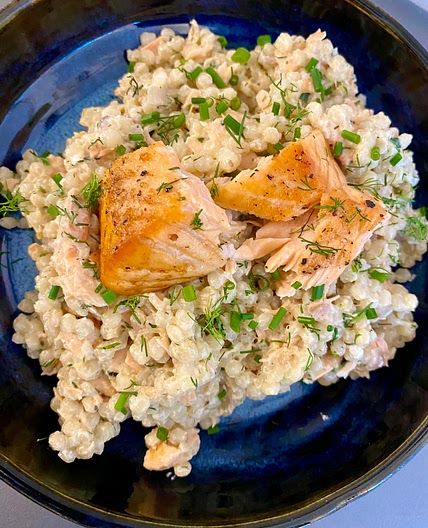 Creamy Salmon Dill Couscous