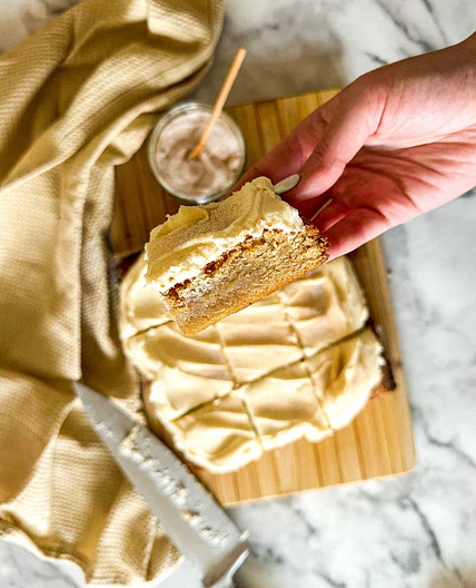 Chai Latte White Chocolate Blondies