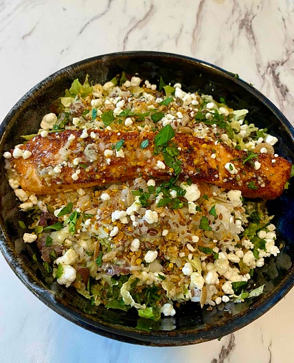 Super Greens Salmon Salad Bowl