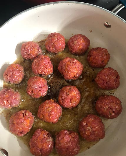 Meatballs with carrots