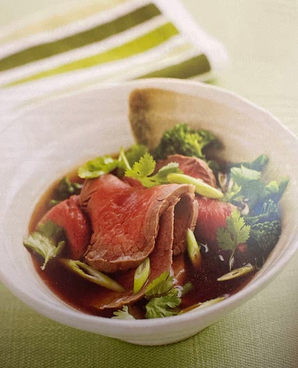 Soy and ginger beef with broccolini