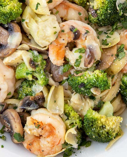 Broccoli Shrimp Alfredo