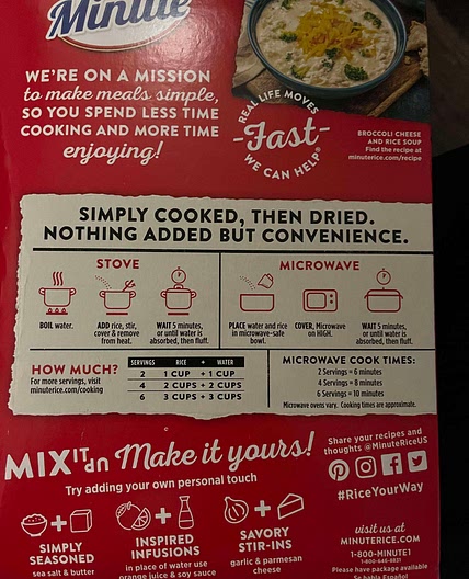 Instant rice 