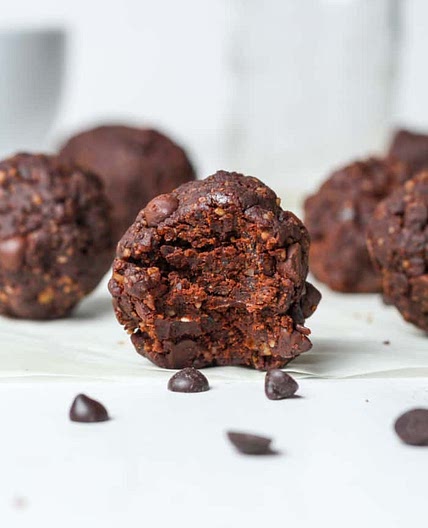 Bolas energéticas de chocolate