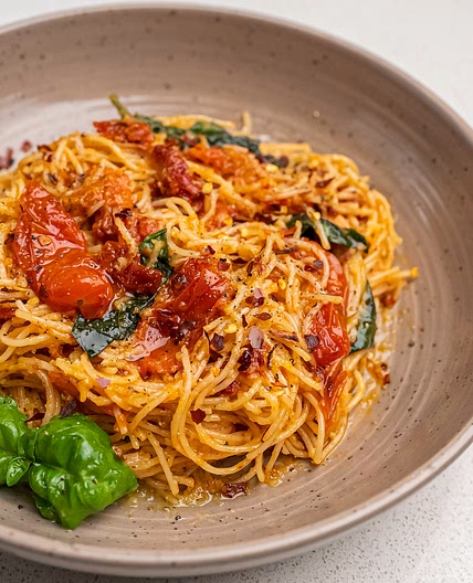 Sun-Dried Tomatoes Capellini — Bread Bake Beyond