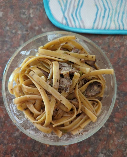 Mushroom noodles