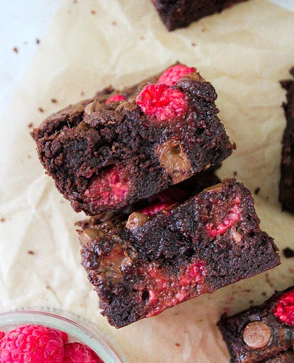 Fudgy Raspberry Brownies