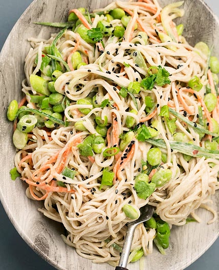 Miso Tahini Soba Noodles