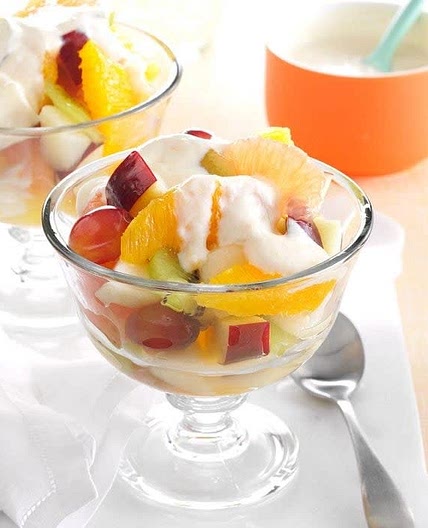 Fruit Salad w/ Citrus Yogurt Sauce