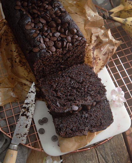 Pan de chocolate y plátano