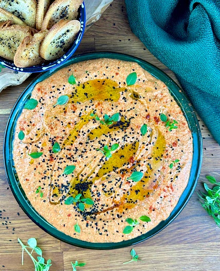 Roasted Red Pepper and Feta Dip
