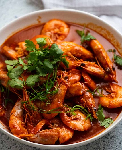 RecipeTin Eats Singapore Chilli Prawns