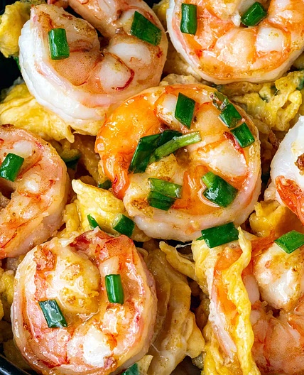 Prawns And Eggs Stir Fry