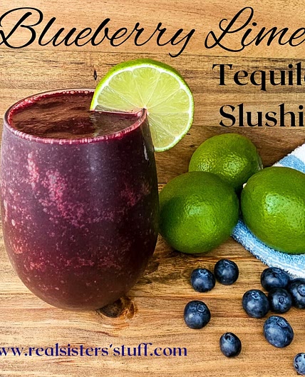 Blueberry Lime Tequila Slushie