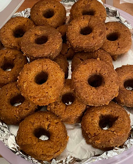 Pumpkin doughnuts
