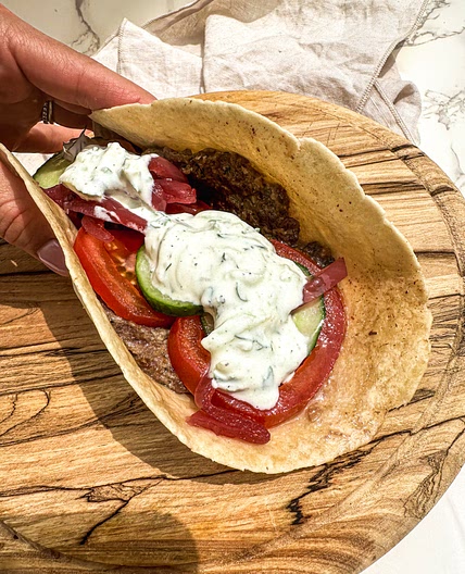 Gyro Smashed Burger Tacos