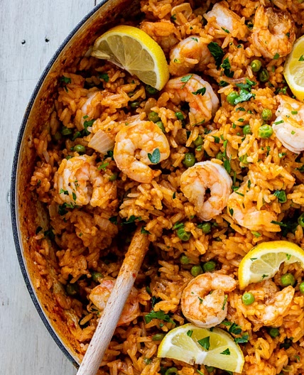 Garlic Butter Shrimp & Rice