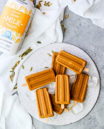 Creamy Pumpkin Popsicles
