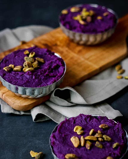 Mashed Purple Sweet Potatoes
