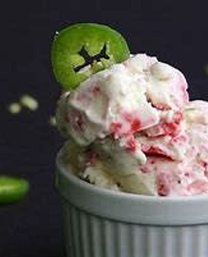 Jalapeno pepper ice cream