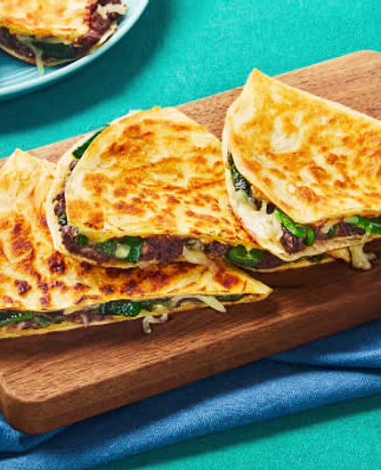 Black bean and Pepper Quesadillas 
