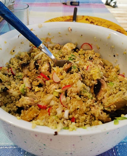 Salade multicolore