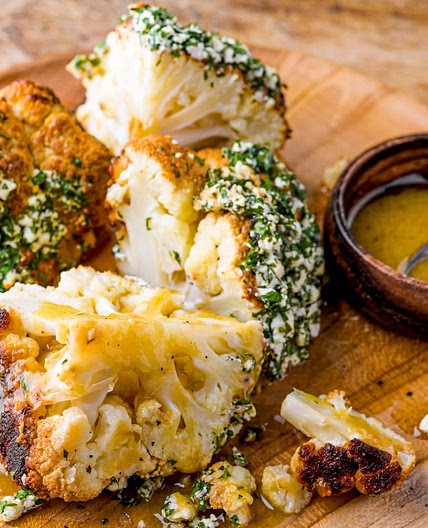Roasted Cauliflower w/ Feta
