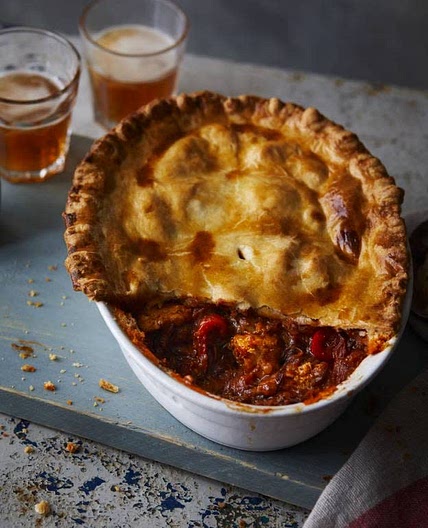 Chicken tikka pie