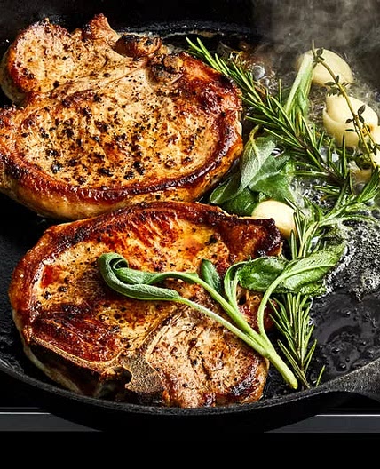 Herb-Basted Pork Chops