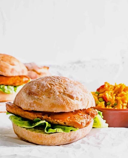 Nandos-Style Chicken Burgers