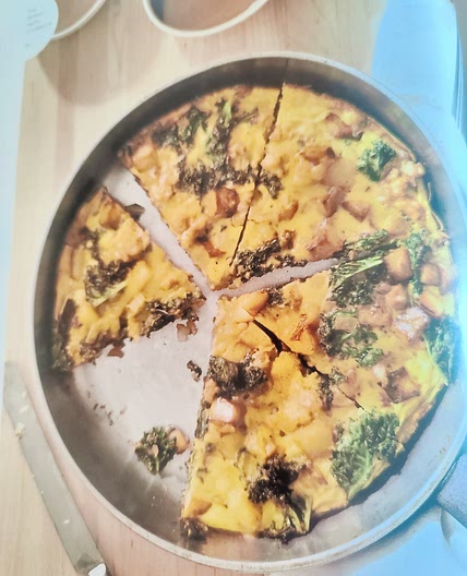 Winter potato, kale, and sausage frittata