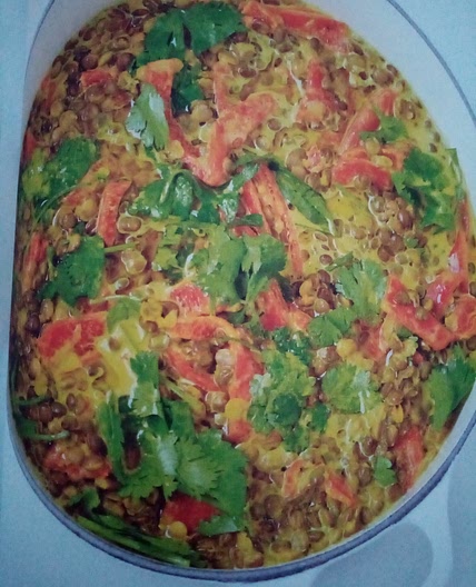 Linsencurry mit Paprika