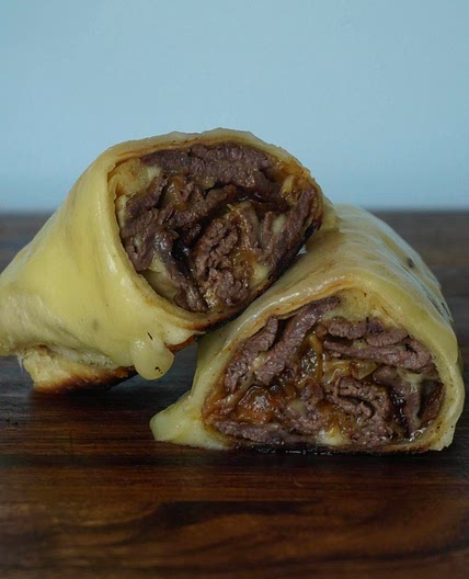 Philly cheese steak burrito