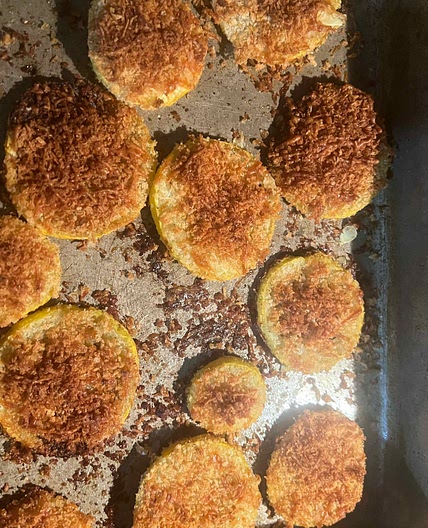 Zucchini Parmesan Crisps