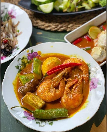 Gulai udang merah kelantan