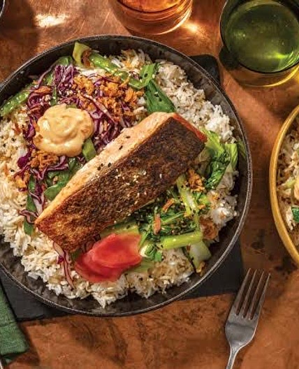 Ponzu salmon bowl