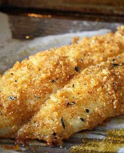 Pork Rinds Parmesan Crusted Tilapia