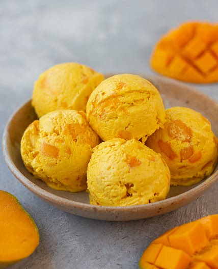3 Ingredient Mango Icecream 