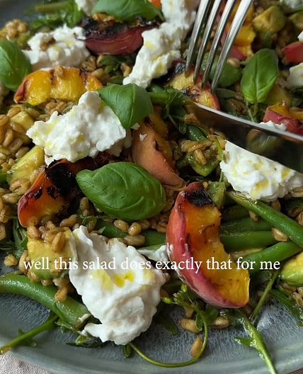 Italian Grilled Peach Salad