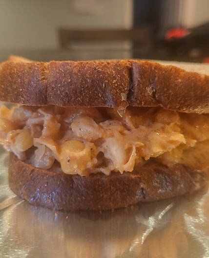 Mashed Chickpea Sandwich
