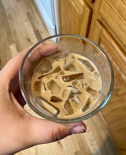 Raspberry Dandy blend oat milk Latte 