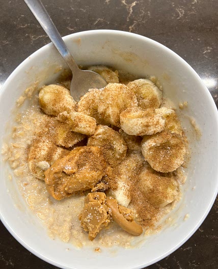 Banana Peanut Butter Overnight Oats