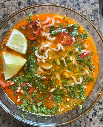 Low Cal & High Protein Thai Inspired Soup